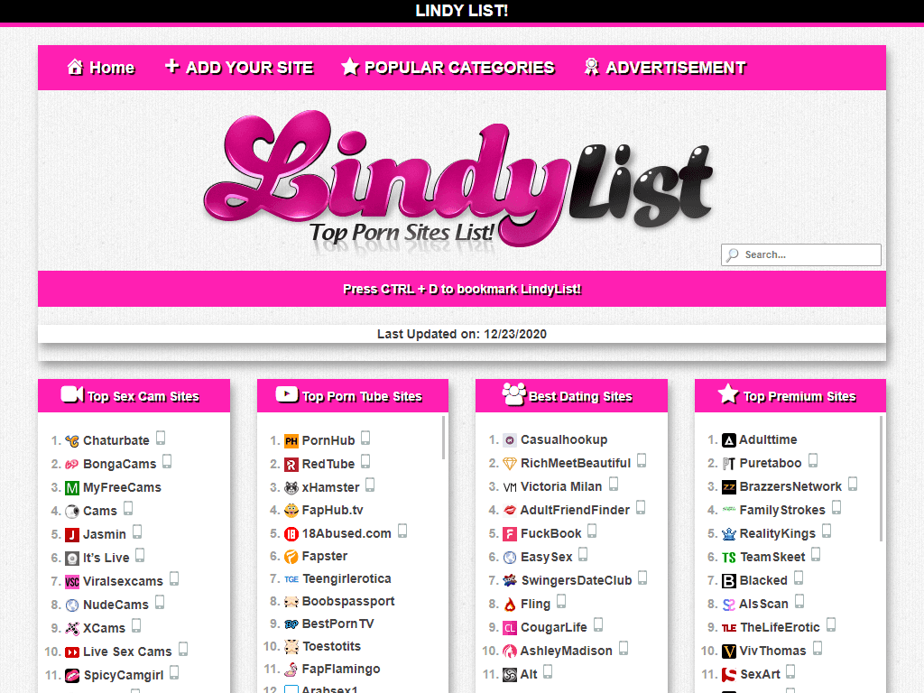 lindylist