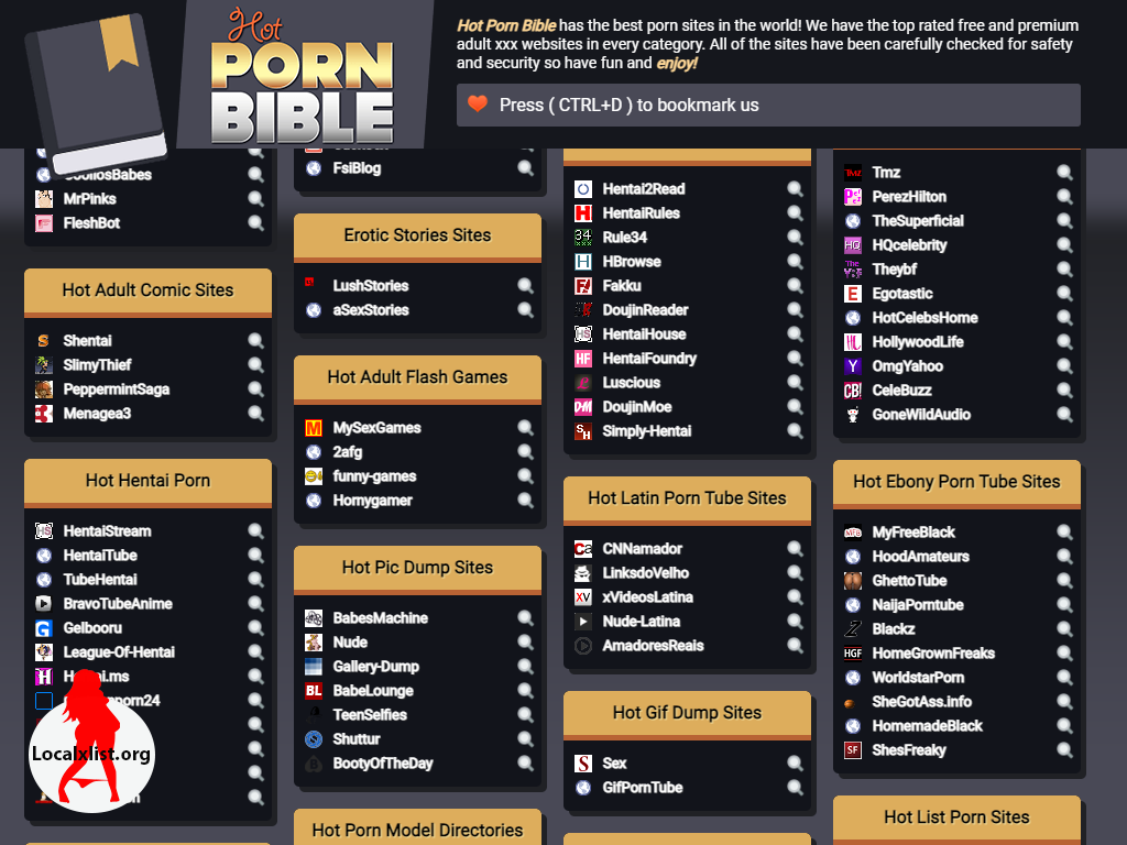 hotpornbible | Adult Directory Sites | Localxlist