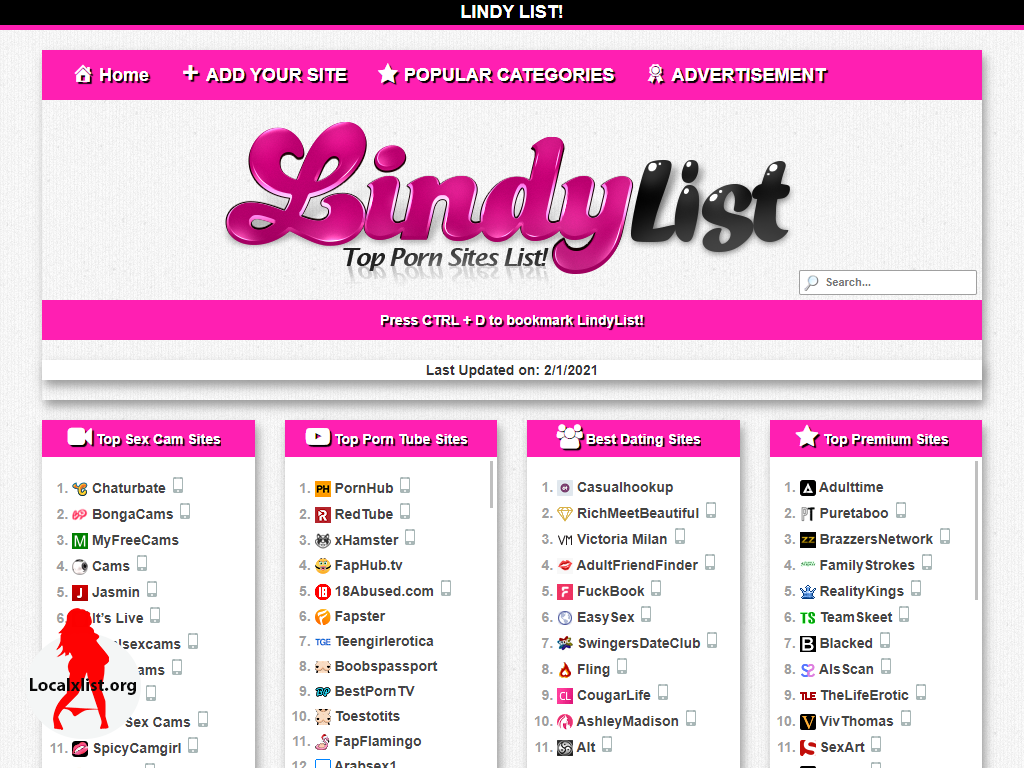 Lindylist Top Global Porn Sites Localxlist image
